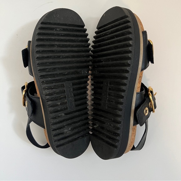 Gabor Black Chunky Slingback Sandals Size 36 - Picture 8 of 11